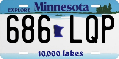 MN license plate 686LQP