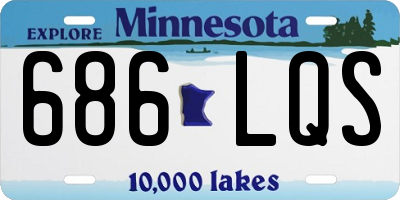 MN license plate 686LQS