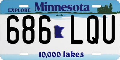 MN license plate 686LQU