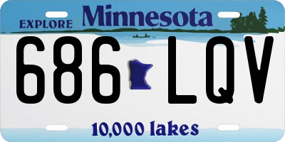 MN license plate 686LQV