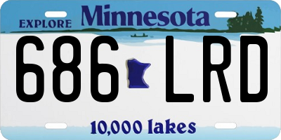 MN license plate 686LRD