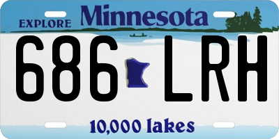 MN license plate 686LRH