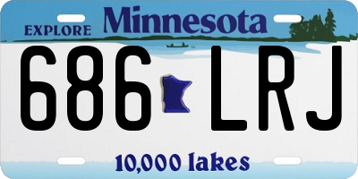 MN license plate 686LRJ