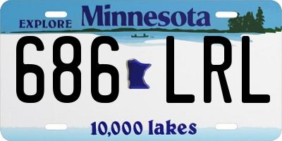 MN license plate 686LRL
