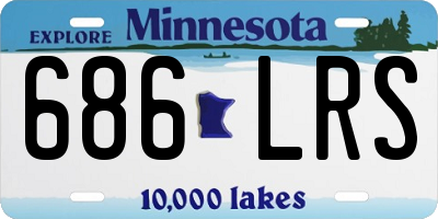 MN license plate 686LRS