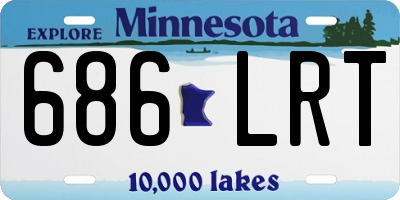 MN license plate 686LRT