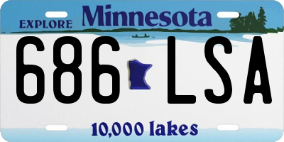 MN license plate 686LSA