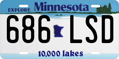 MN license plate 686LSD
