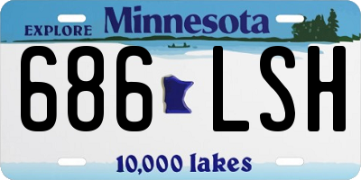 MN license plate 686LSH