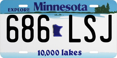 MN license plate 686LSJ
