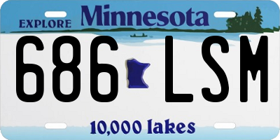 MN license plate 686LSM
