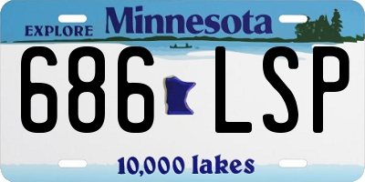 MN license plate 686LSP