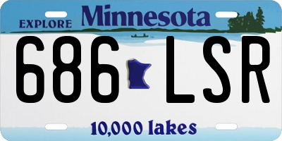 MN license plate 686LSR