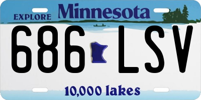 MN license plate 686LSV