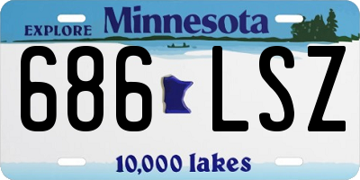MN license plate 686LSZ