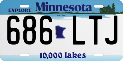 MN license plate 686LTJ