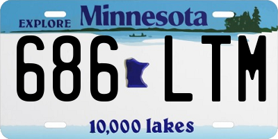 MN license plate 686LTM