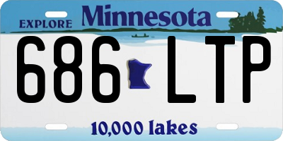 MN license plate 686LTP