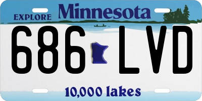 MN license plate 686LVD