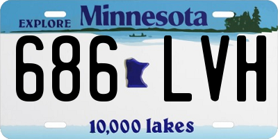MN license plate 686LVH