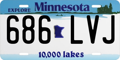 MN license plate 686LVJ
