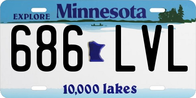MN license plate 686LVL