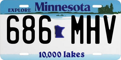 MN license plate 686MHV