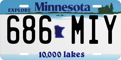 MN license plate 686MIY