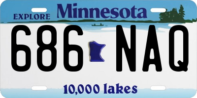 MN license plate 686NAQ
