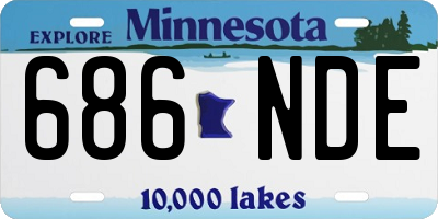 MN license plate 686NDE