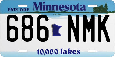 MN license plate 686NMK