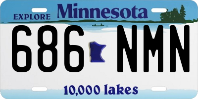 MN license plate 686NMN