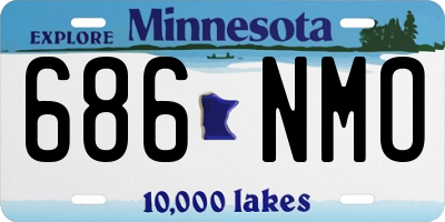 MN license plate 686NMO