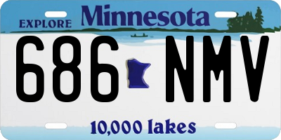 MN license plate 686NMV