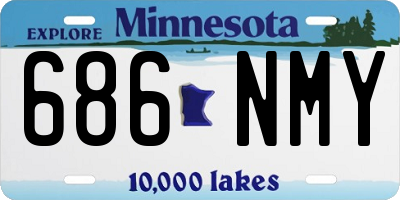 MN license plate 686NMY
