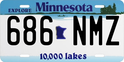 MN license plate 686NMZ