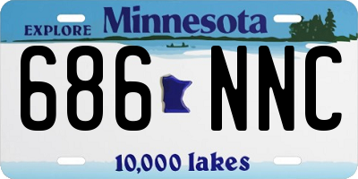 MN license plate 686NNC
