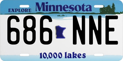 MN license plate 686NNE