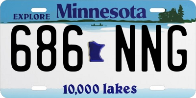 MN license plate 686NNG