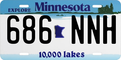 MN license plate 686NNH