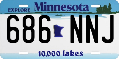 MN license plate 686NNJ