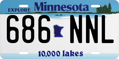 MN license plate 686NNL