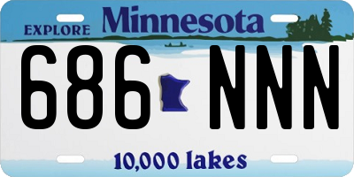 MN license plate 686NNN
