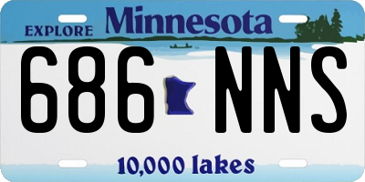 MN license plate 686NNS