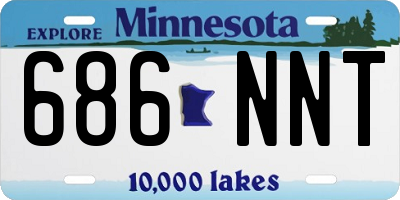 MN license plate 686NNT