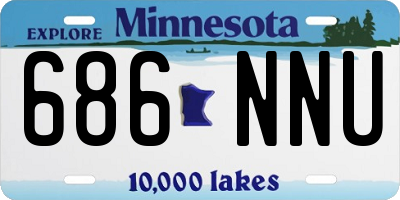 MN license plate 686NNU