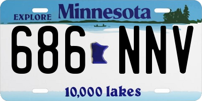 MN license plate 686NNV