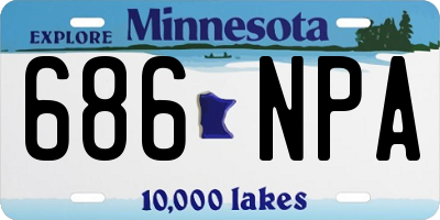 MN license plate 686NPA