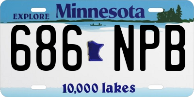 MN license plate 686NPB