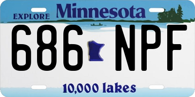 MN license plate 686NPF